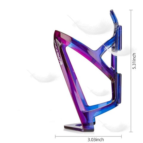 Uchwyt rowerowy na bidon butelkę - niebiesko-fioletowy ROCKBROS