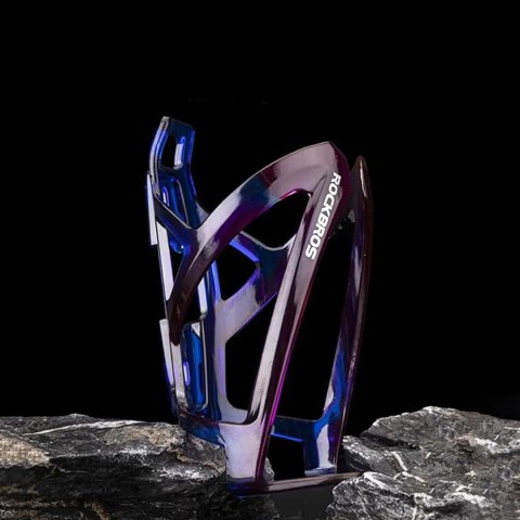 Uchwyt rowerowy na bidon butelkę - niebiesko-fioletowy ROCKBROS