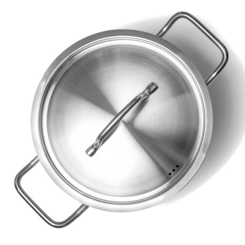 Garnek wysoki Profi Line z pokrywką dno Sandwich 6 l śr. 200 x 190 h - Hendi 832202 Hendi