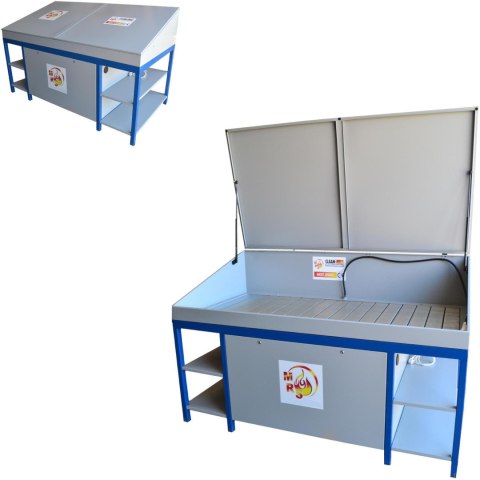 Myjka warsztatowa stół warsztatowy do mycia części i narzędzi MST 2000 z pokrywą Marwis