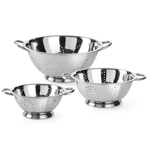 Cedzak durszlak ze stali nierdzewnej Kitchen Line śr. 240 mm - Hendi 535103 Hendi