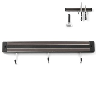 Listwa magnetyczna na noże z haczykami dł. 300 mm - Hendi 820209 Hendi