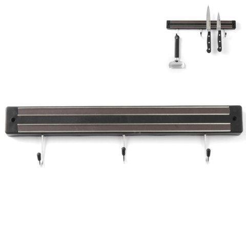 Listwa magnetyczna na noże z haczykami dł. 300 mm - Hendi 820209 Hendi