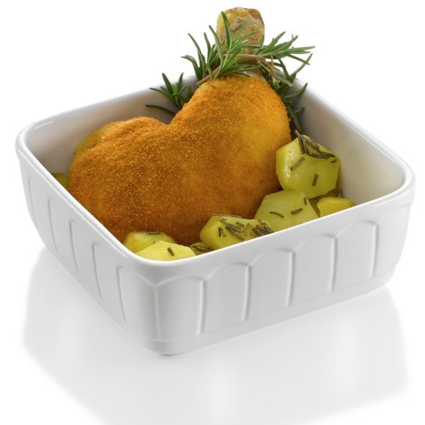 Naczynie do zapiekania kwadratowe z porcelany RUSTICA 165x165x70mm - Hendi 786352 Hendi