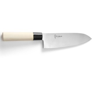 Nóż japoński SANTOKU z drewnianą rączką 165 mm- Hendi 845035 Hendi