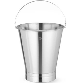 Wiadro gastronomiczne do kuchni stalowe z pierścieniem - Hendi 516706 Hendi