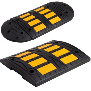 Próg podrzutowy zwalniający gumowy środkowy szer. 480x395x60mm PRO-LINE