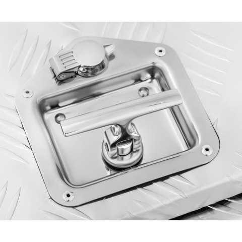 Skrzynka narzędziowa warsztatowa aluminiowa z pokrywą 120 l MSW