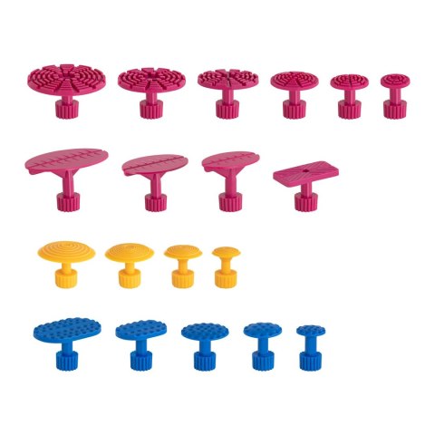 Zestaw naprawczy PDR do usuwania wyciągania wgnieceń w karoserii PROFI - 33 elementów MSW