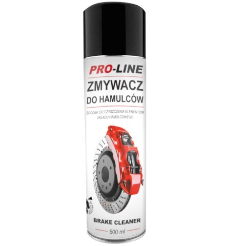 Zmywacz środek do czyszczenia hamulców i układów hamulcowych PRO-LINE spray 500 ml PRO-LINE