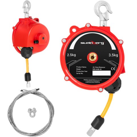 Balanser linkowy odciążnik z wężem pneumatycznym 2,5 - 3,5 kg 1,3 m Steinberg Systems