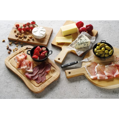 Deska do serwowania z drewna oliwnego prostokątna 250 x 150 x 18 mm - Hendi 505168 Hendi