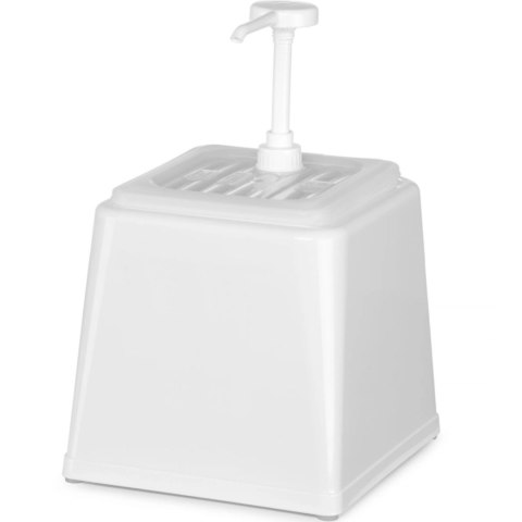 Dyspenser dozownik do sosów majonezu z pompką 2.5 l biały - Hendi 203545 Hendi