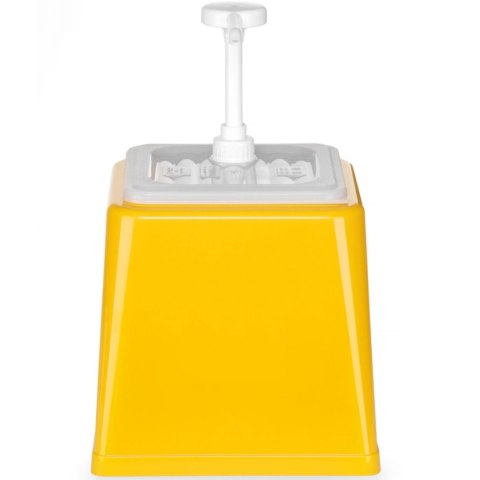 Dyspenser dozownik do sosów musztardy z pompką 2.5 l żółty - Hendi 203538 Hendi