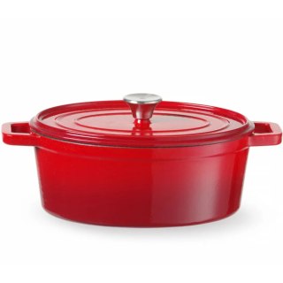 Garnek żeliwny emaliowany 4,4 l czerwony - Hendi 626849 Hendi