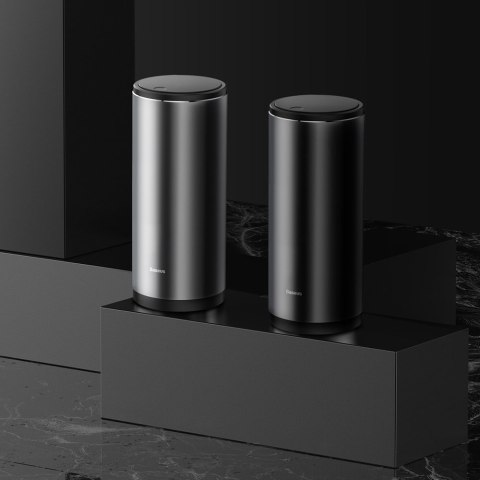 Mini kosz na śmieci z pokrywką do auta samochodu czarny BASEUS