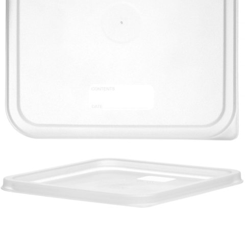 Pokrywka do pojemnika na żywność transparentna 235 x 235 mm - Hendi 870983 Hendi