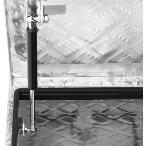 Skrzynka narzędziowa transportowa aluminiowa zamykana na klucz 280 l 177 x 40 x 40 cm MSW