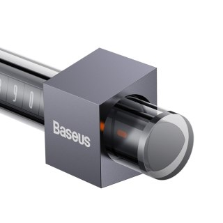 Tabliczka parkingowa na numer telefonu na deskę rozdzielczą szara BASEUS