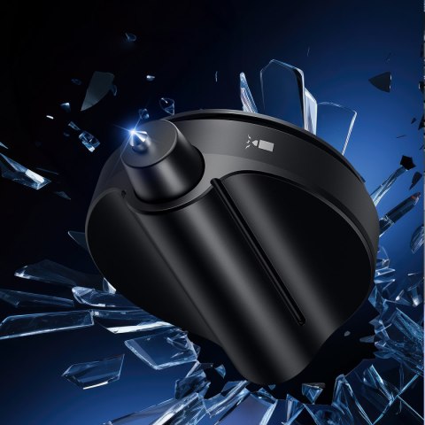 Lusterko szerokokątne wsteczne z młotkiem bezpieczeństwa SafeRide czarne BASEUS