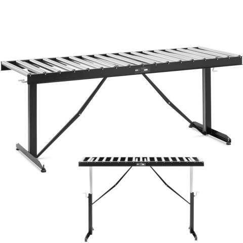 Podajnik rolkowy z regulacją wysokości do 200kg 17 rolek 540x35mm 178cm MSW