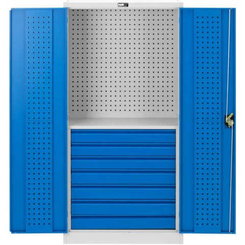 Szafa narzędziowa warsztatowa perforowana 7 szuflad 182 x 92 x 46 cm MSW