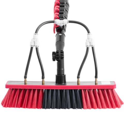 Szczotka myjka wodna teleskopowa z wężem do mycia okien paneli słonecznych dł. 7.2m Ulsonix