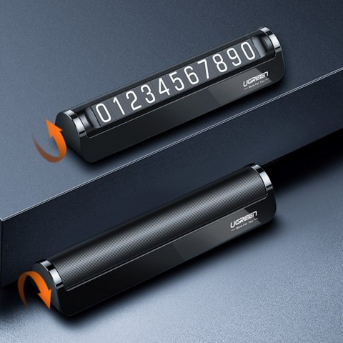 Tabliczka parkingowa do samochodu na numer telefonu kierowcy - czarna UGREEN