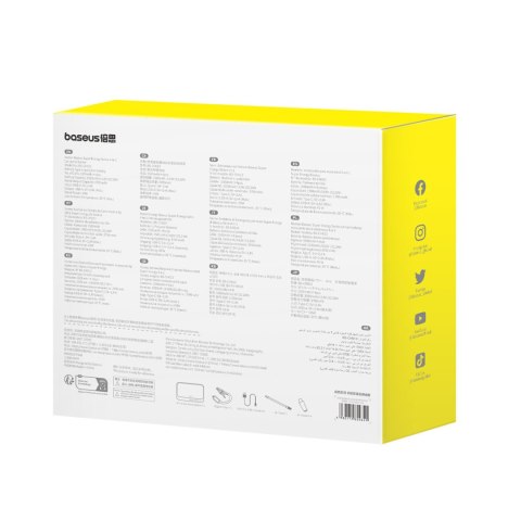 4w1 Jump starter 600A z latarką powerbankiem 6000mAh kompresorem Super Energy - czarny BASEUS