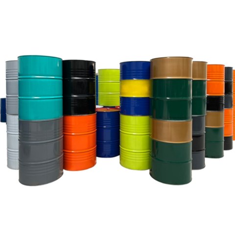 Beczka stalowa metalowa TH 216.5L z rowkami korki 3/4 i 2 w wieku - MIX KOLORÓW Beczkopol