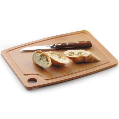 Deska do krojenia z włókna drzewnego 300 x 235 mm - brązowa Hendi