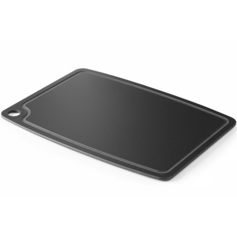 Deska do krojenia z włókna drzewnego 300 x 235 mm - czarna Hendi