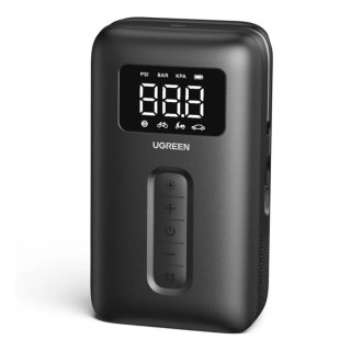 Kompresor powietrza 150PSI 10bar z akumulatorem i latarką LED czarny UGREEN