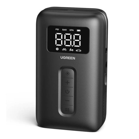 Kompresor powietrza 150PSI 10bar z akumulatorem i latarką LED czarny UGREEN