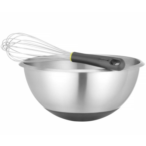 Miska kuchenna stalowa z silikonową podstawą i miarką 6 l śr. 330 x 155 mm Bar Up