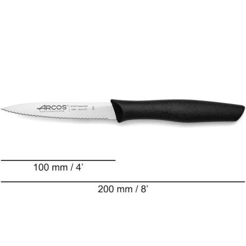 Nóż do obierania warzyw owoców spiczasty ząbkowany NOVA dł. 100/211 mm Arcos