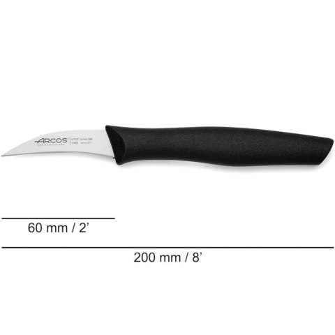 Nóż do obierania warzyw owoców zakrzywiony NOVA dł. 60/172 mm Arcos