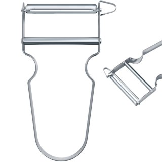 Obieraczka do warzyw owoców z gładkim ostrzem STAR - srebrna Victorinox