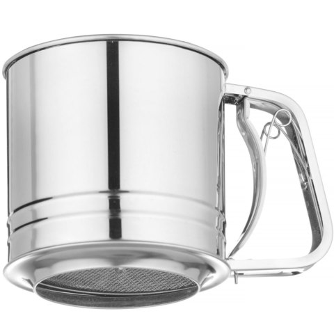 Przesiewacz kubek do przesiewania mąki stalowy 550 g Hendi