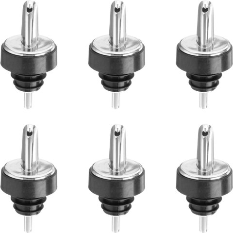 Dozownik nalewak do alkoholu chromowany ZESTAW 6szt. Bar Up