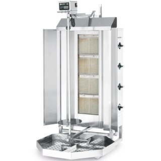 Gazowy piec opiekacz do kebaba gyrosa z osłoną termiczną Profi Line - Hendi 226001 Hendi