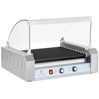Grill rolkowy z szybą Roller grill z rolkami z teflonu 11T Royal Catering