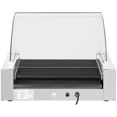 Grill rolkowy z szybą Roller grill z rolkami z teflonu 11T Royal Catering