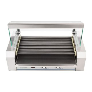 Grill rolkowy z szybą Roller grill z rolkami z teflonu 7T Royal Catering