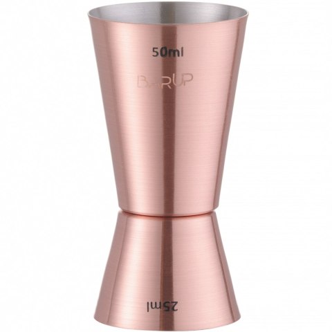 Jigger miara barmańska dwustronna do drinków miedziana 25/50 ml Bar Up