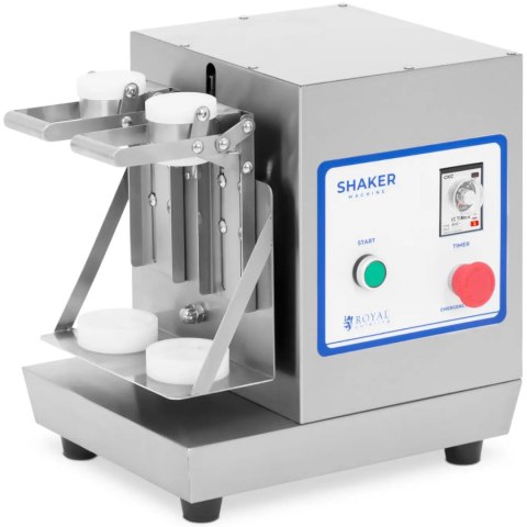 Koktajler shaker mikser barowy podwójny 2 x 0.75 l 240 obr./min - srebrny Royal Catering