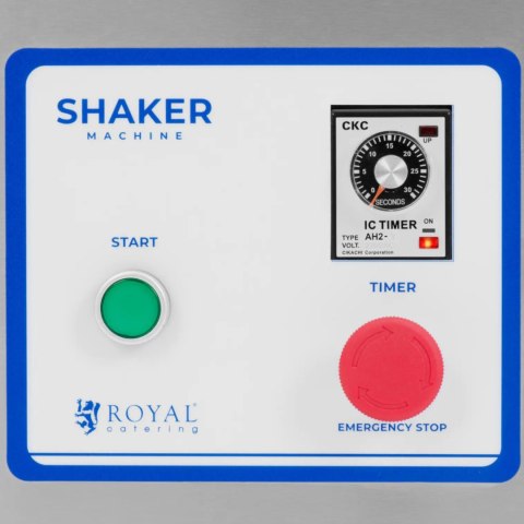 Koktajler shaker mikser barowy podwójny 2 x 0.75 l 240 obr./min - srebrny Royal Catering