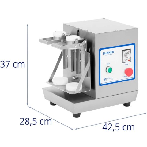 Koktajler shaker mikser barowy podwójny 2 x 0.75 l 240 obr./min - srebrny Royal Catering