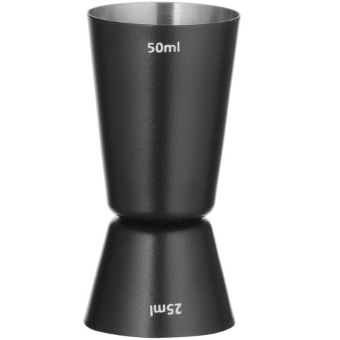 Miara barmańska dwustronna do drinków koktajli 25 ml 50 ml - czarna Bar Up
