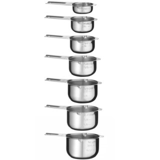 Miarka barowa kuchenna 30 / 60 / 80 / 120 / 160 / 180 / 240 ml - zestaw 7 szt. Hendi